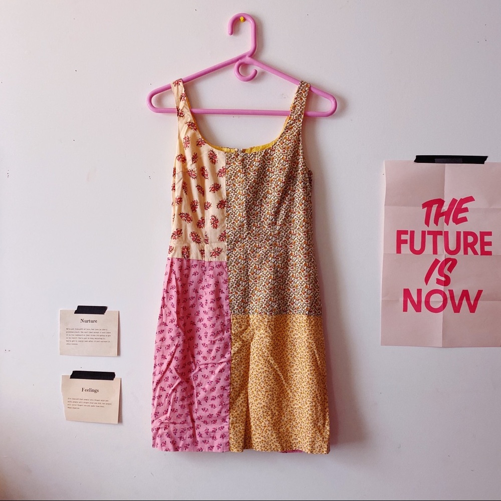 Patchwork Mini Dress - image 1